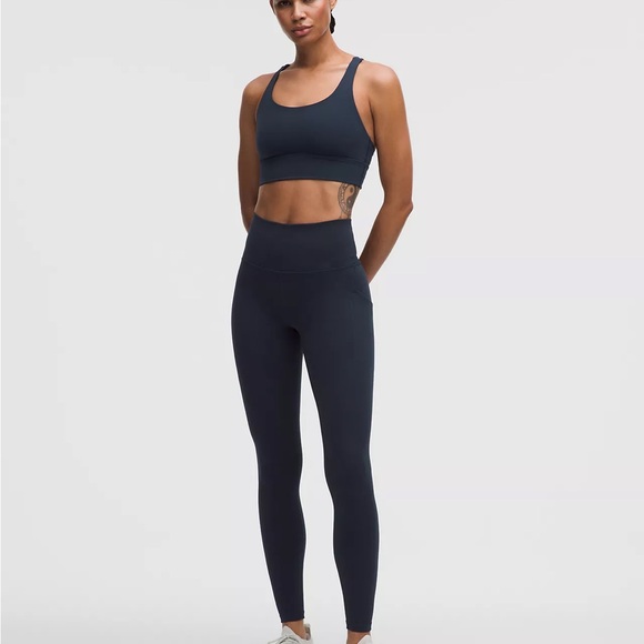 lululemon athletica Pants - Lululemon Wunder Train High-Rise Tight with Pockets 25", shade: navy/“true navy”